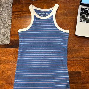 Blue, Pink, and White striped tank
